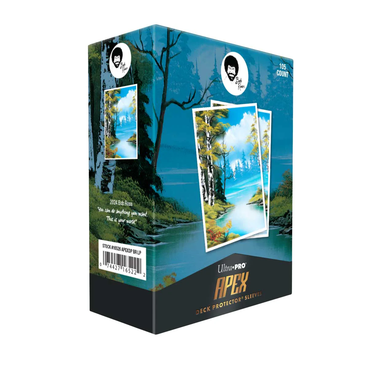 Ultra Pro Bob Ross Lakeside Path 105ct Apex Deck Protector Sleeves - Image 3