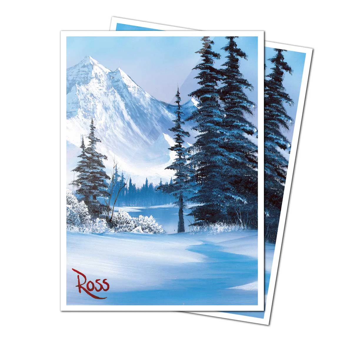 Ultra Pro Bob Ross - Winter Paradise 105ct APEX Deck Protector Sleeves - Image 2