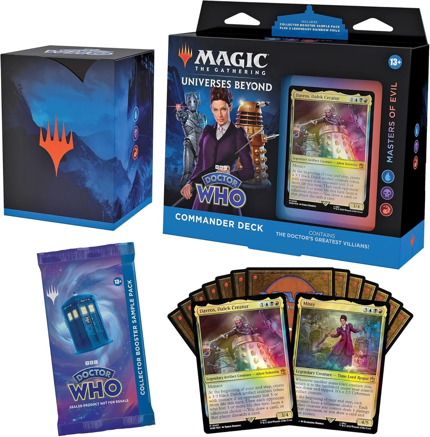 MTG Doctor Who Commander Deck Display (4 Decks) - Image 3