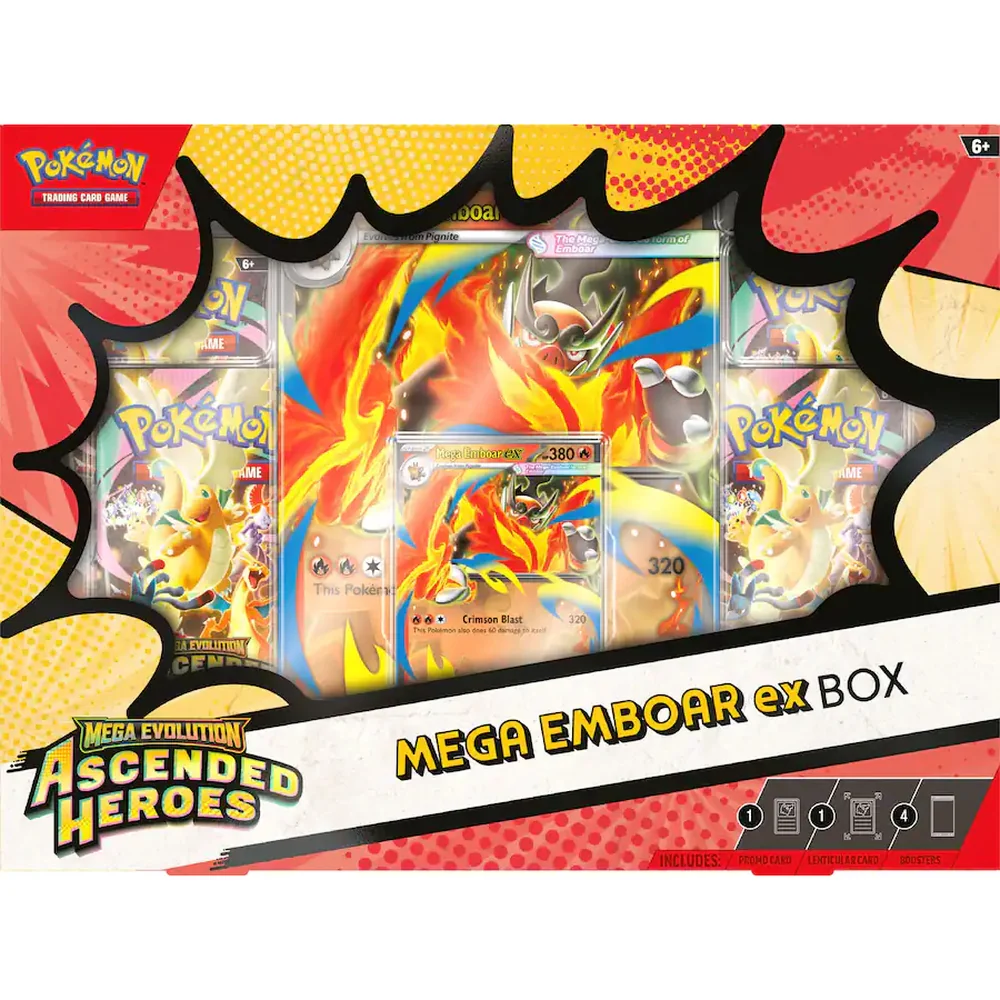 Pokemon Ascended Heroes Mega Emboar ex Box - Image 2