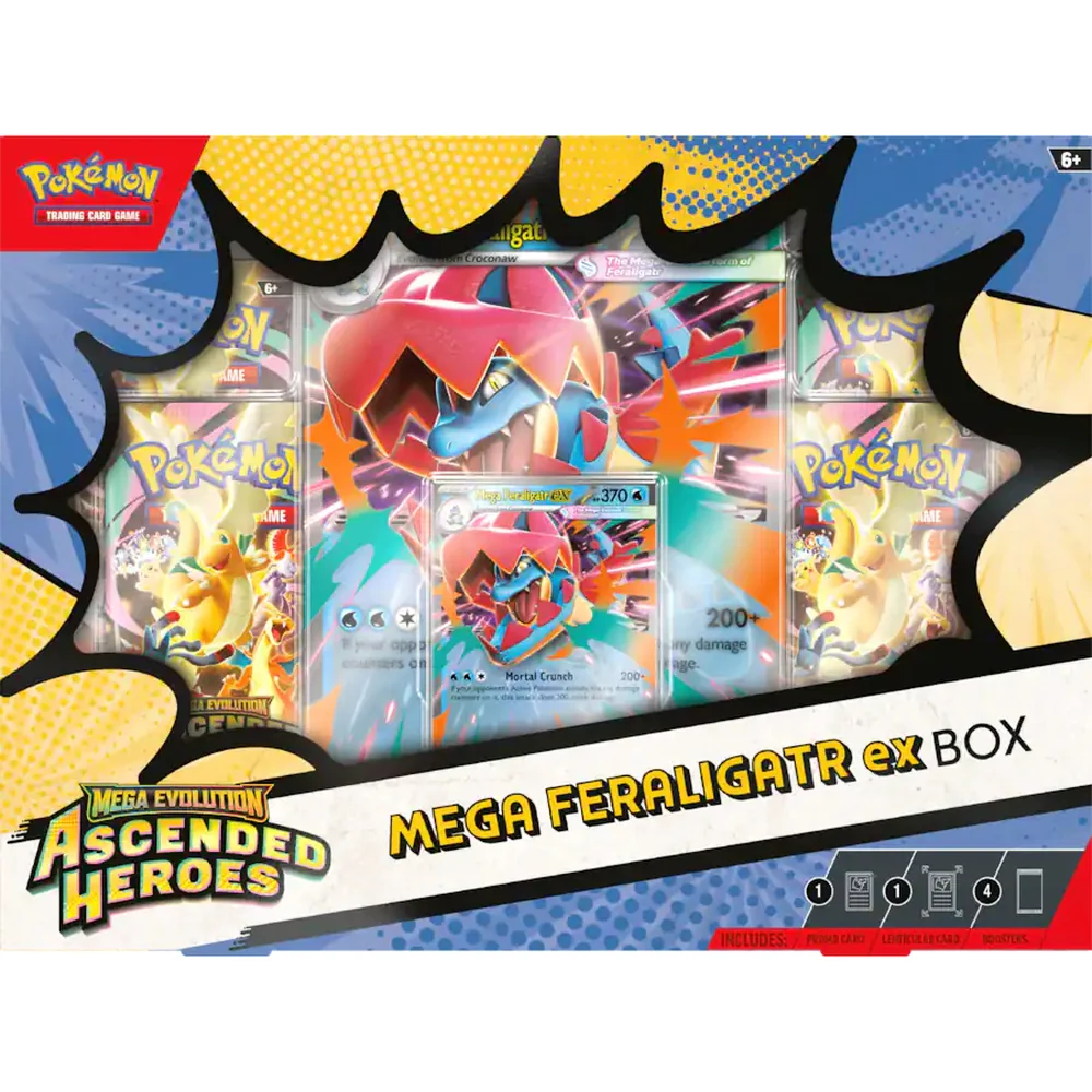 Pokemon Ascended Heroes Mega Feraligatr ex Box - Image 2
