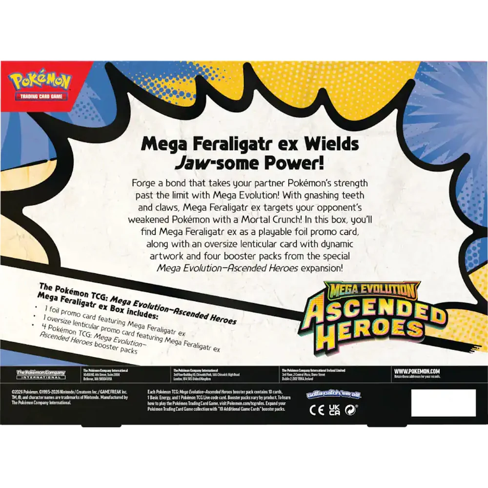 Pokemon Ascended Heroes Mega Feraligatr ex Box - Image 3