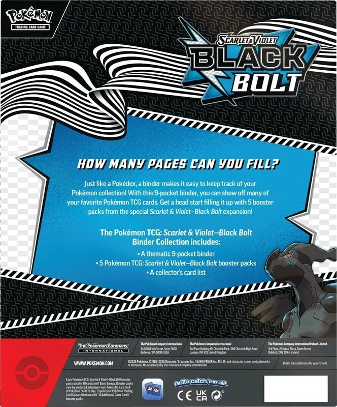 Pokemon Black Bolt Binder Collection - Image 3