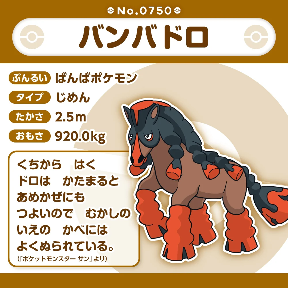 Pokemon Center Japan Mudsdale Fit Plush - Image 4