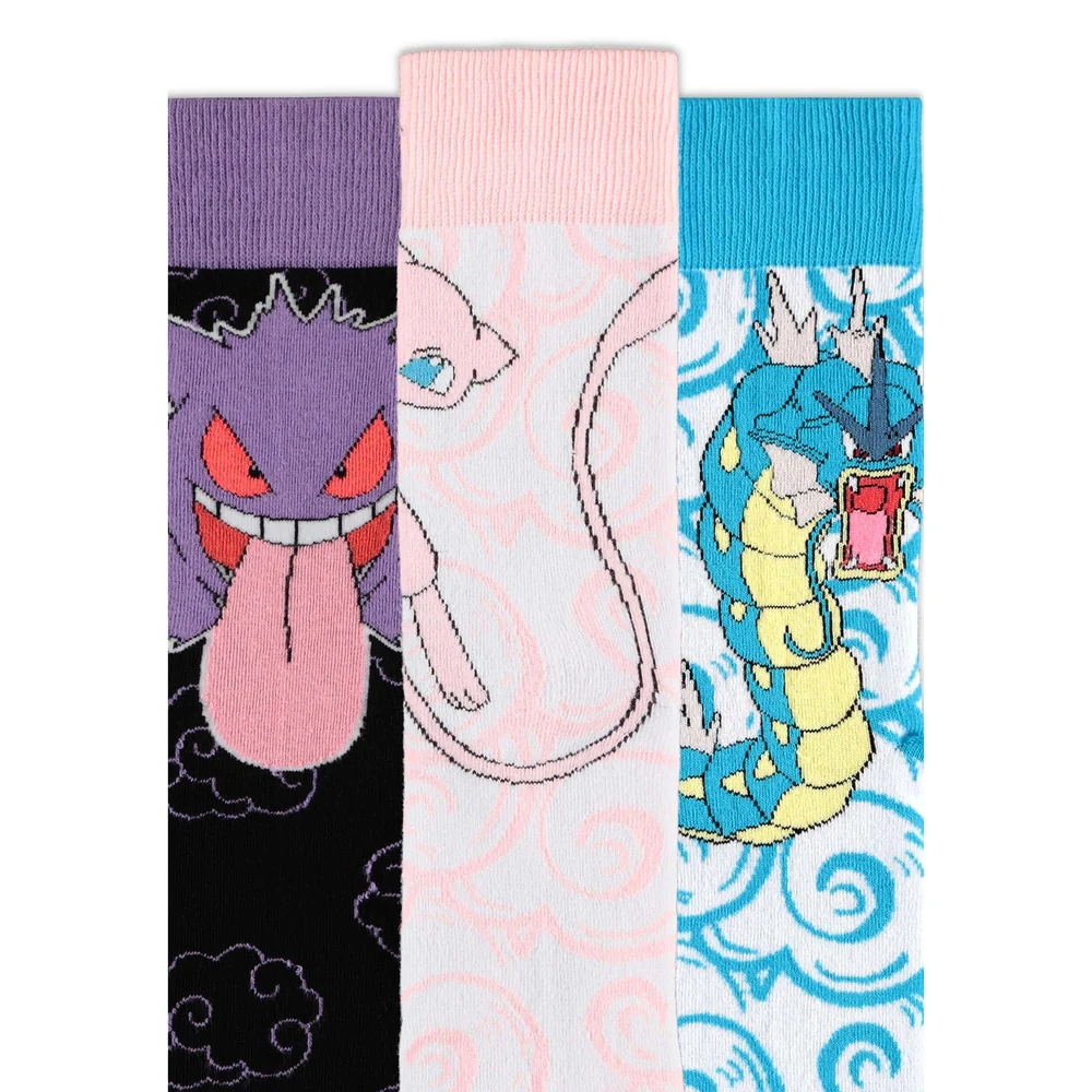 Pokemon Crew Socks (Mew, Gengar & Gyrados) - Image 2