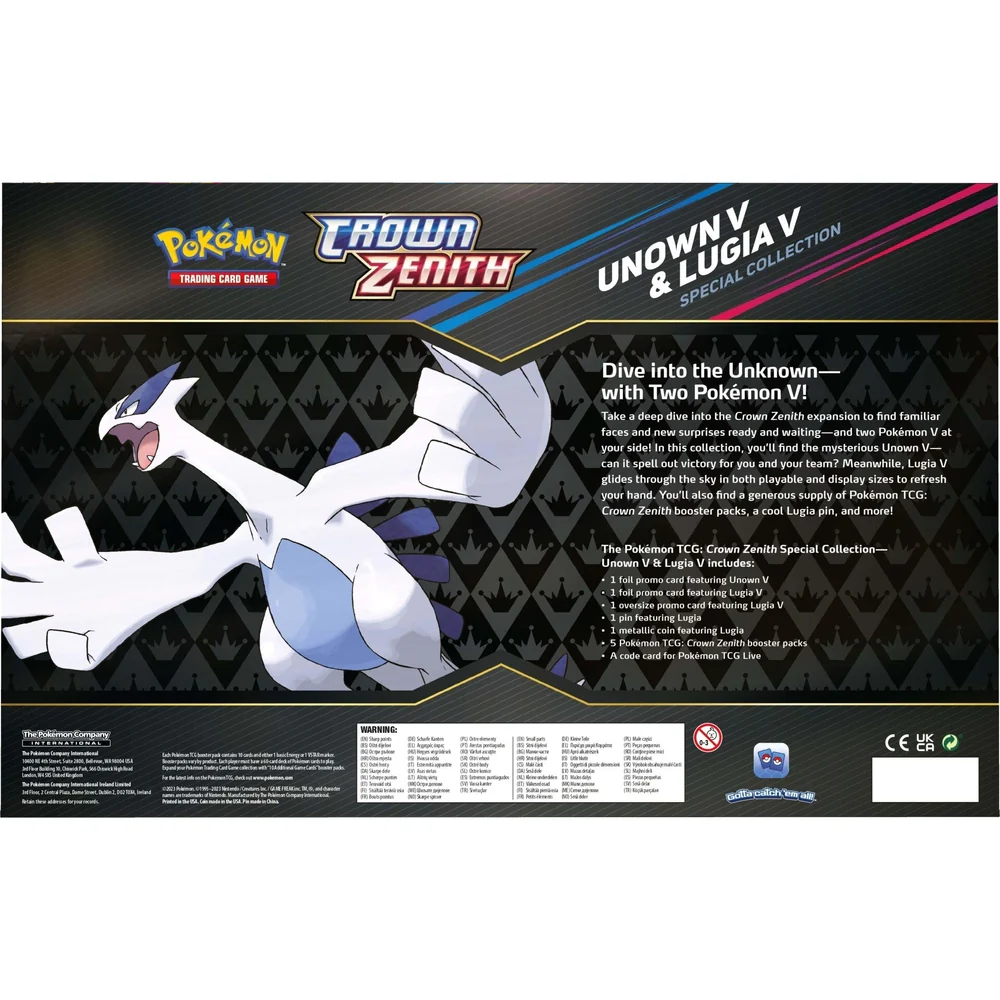 Pokemon Crown Zenith Special Collection - Unown V & Lugia V - Image 7