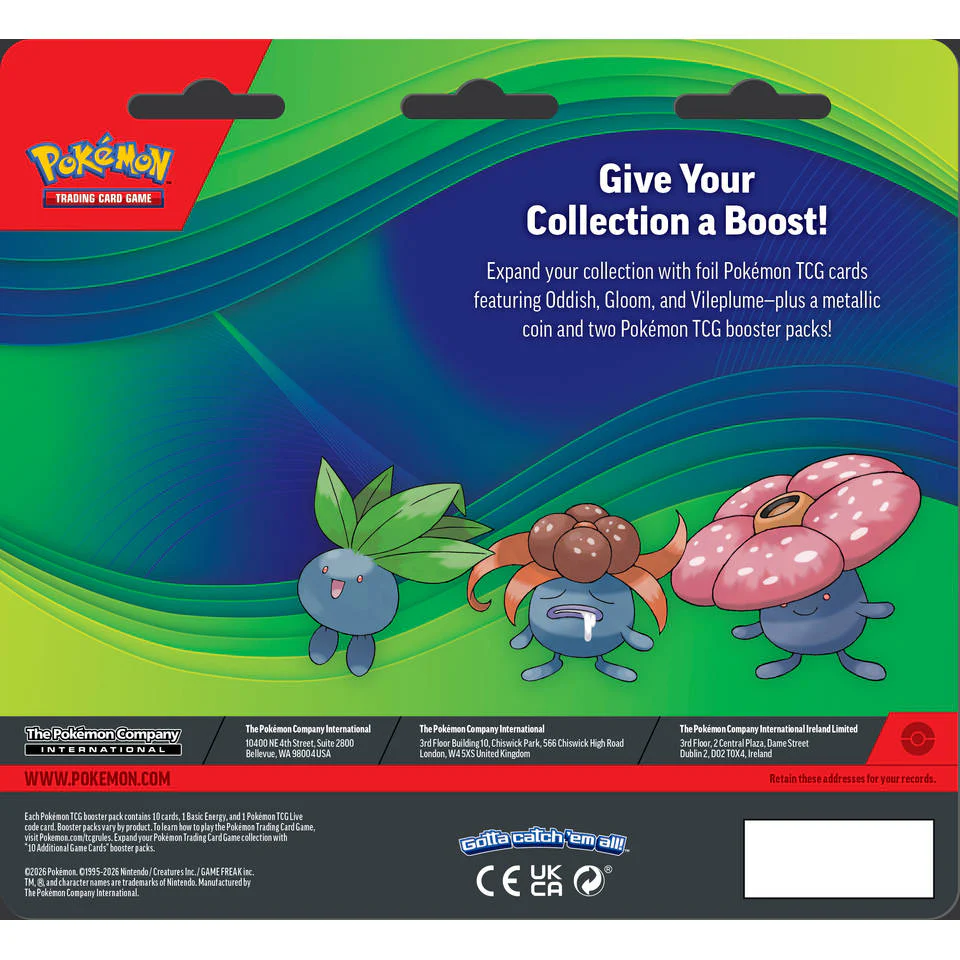 Pokemon Enhanced 2-Pack Blister (Oddish, Gloom, & Vileplume) - Image 2