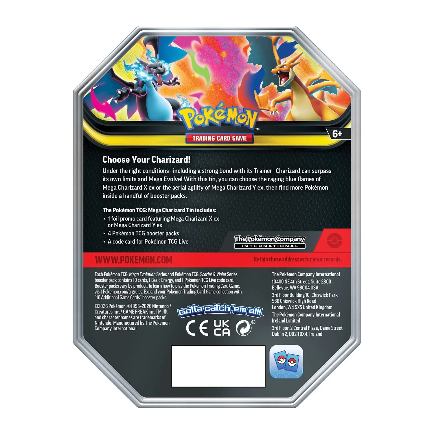Pokemon Mega Charizard X ex Tin - Image 2