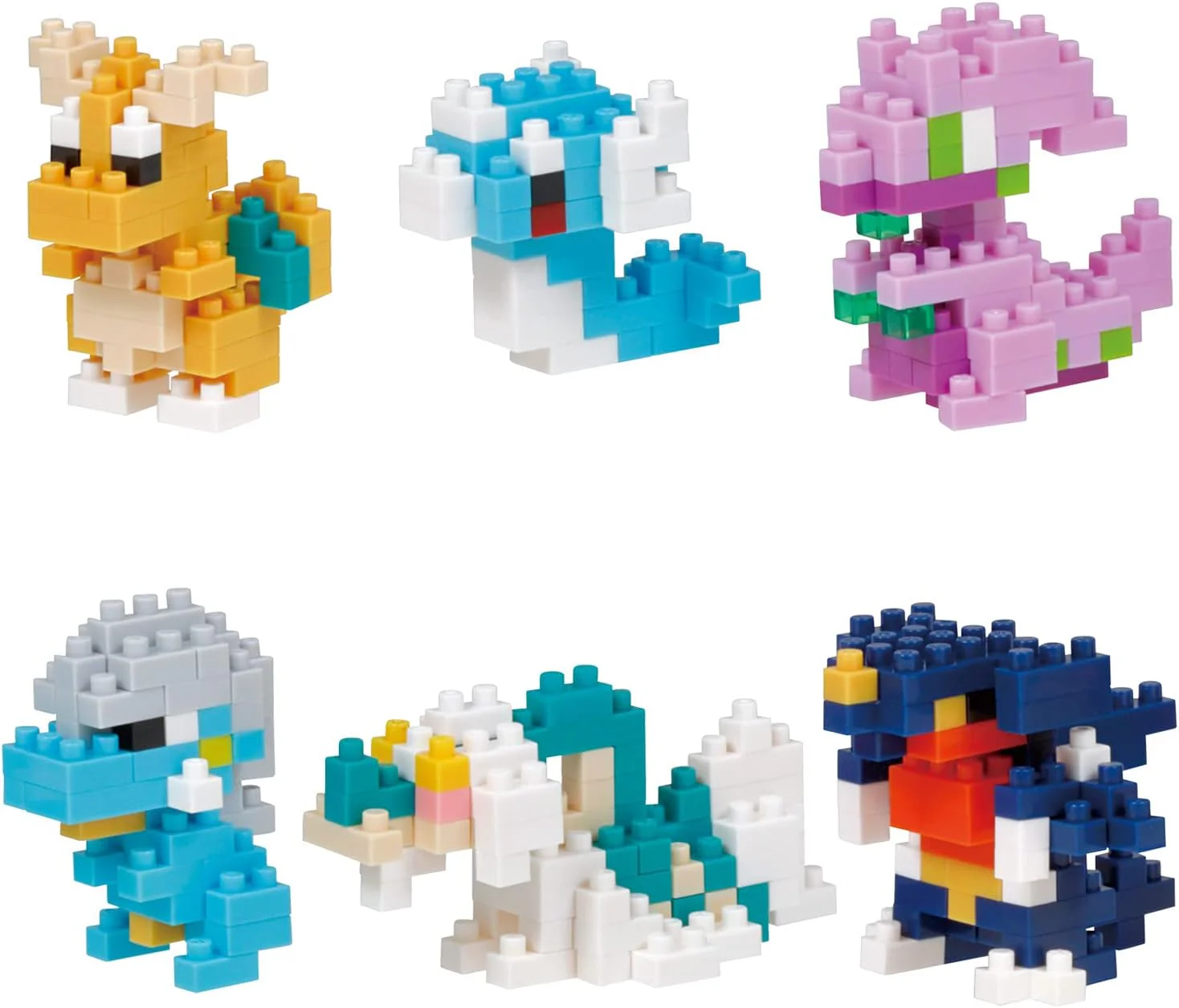 Pokemon Nanoblock Mini Dragon Type (6 stk) Figurer - Image 3