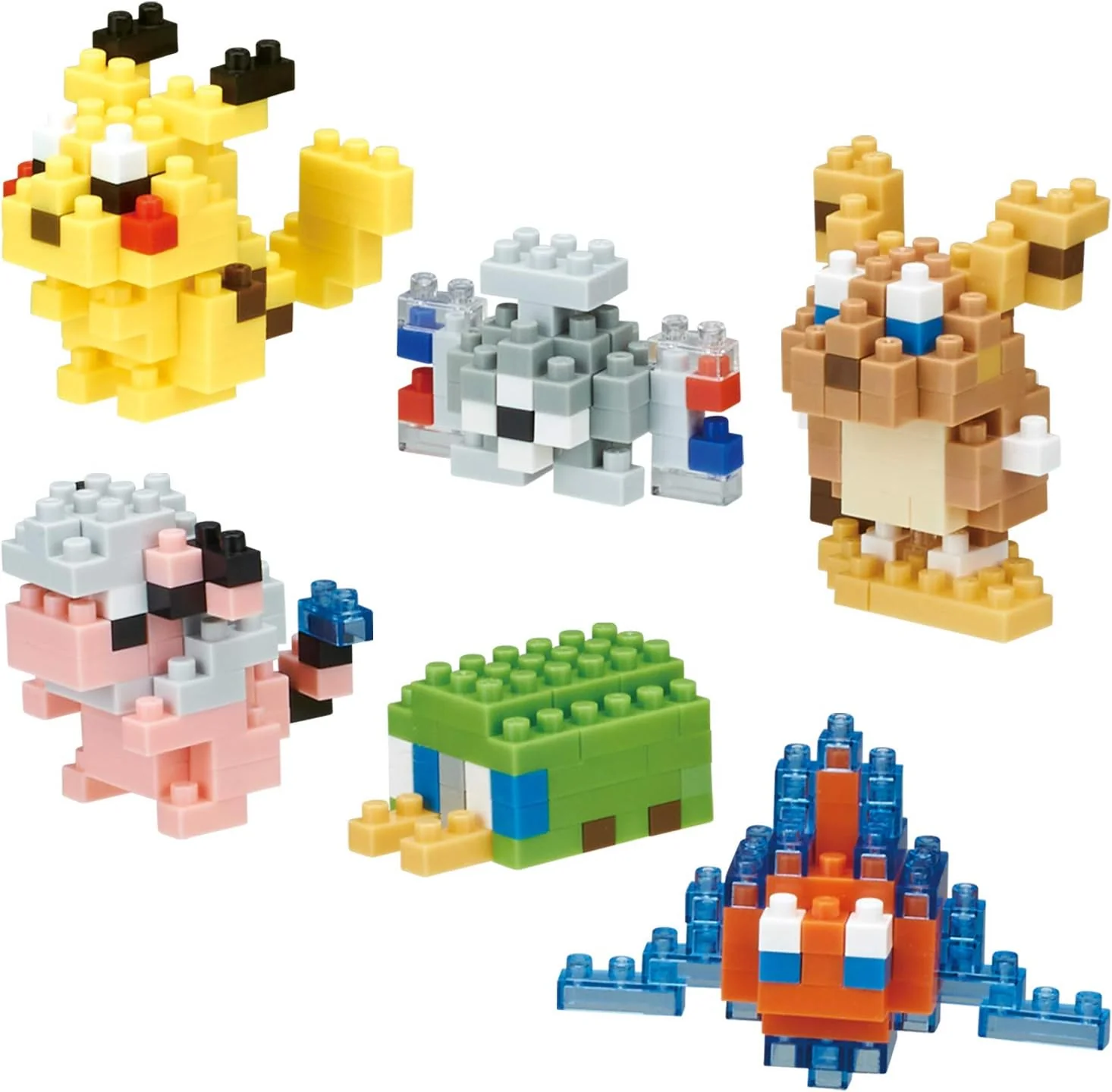 Pokemon Nanoblock Mini Electric Type (6 stk) Figurer - Image 2