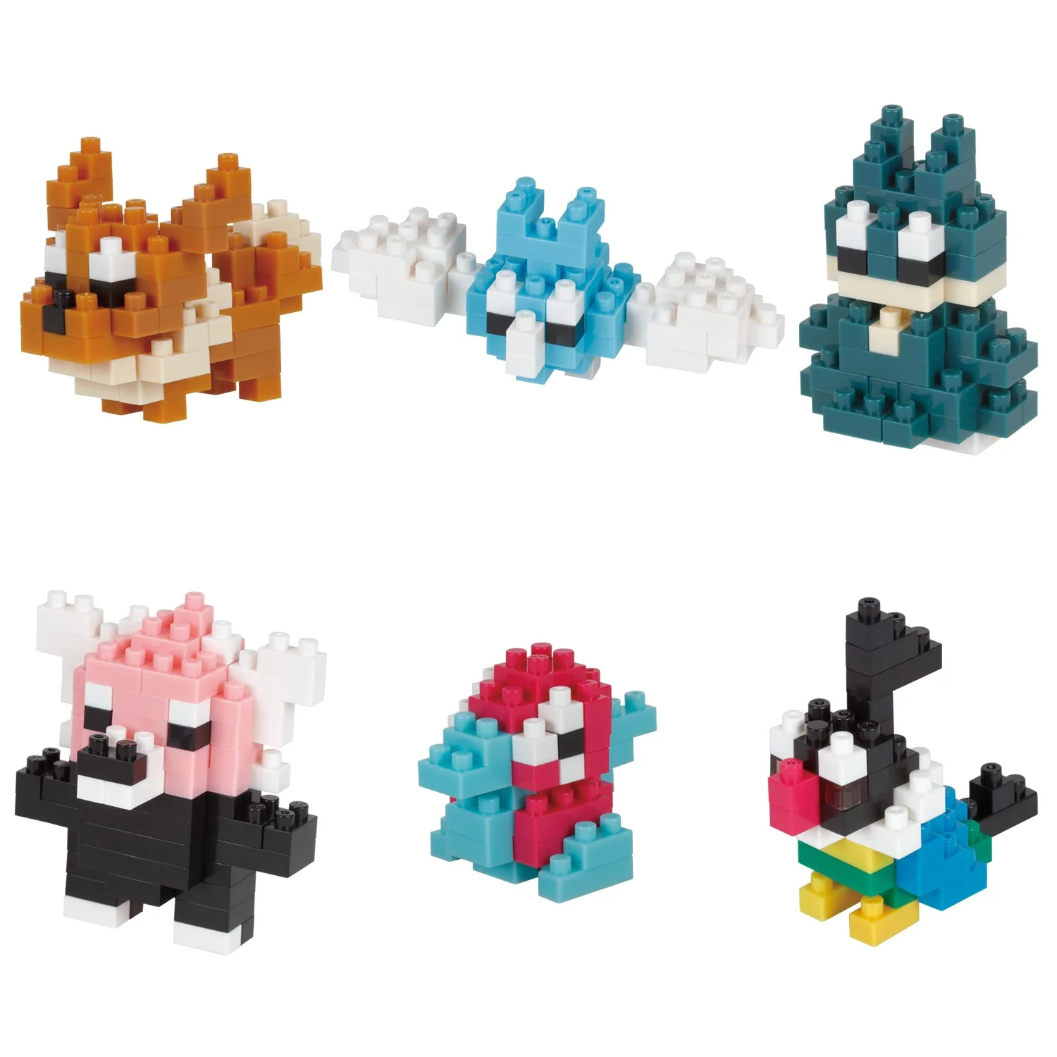 Pokemon Nanoblock Mini Normal Type (6 stk) Figurer - Image 2
