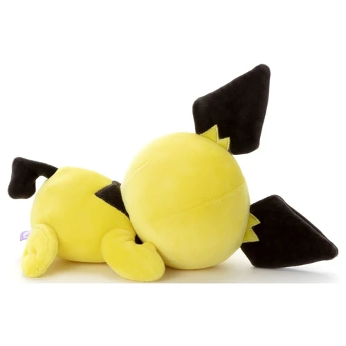 Pokemon Takara Tomy Sleeping Friends Pichu Plush - Image 3