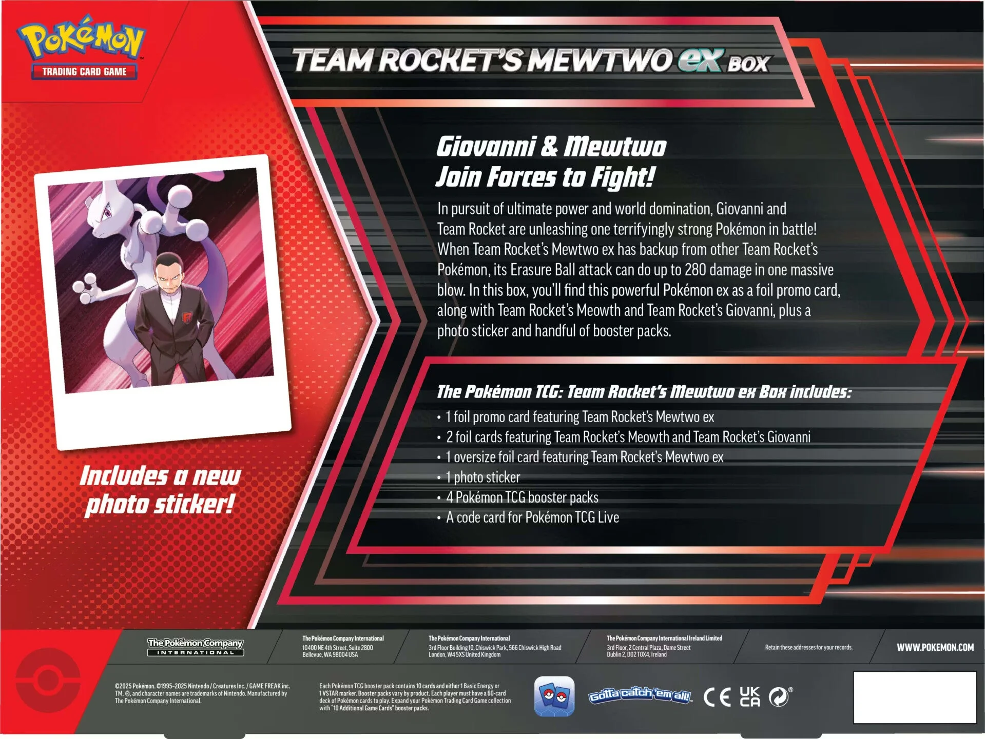Pokemon Team Rocket's Mewtwo ex Box - Image 4