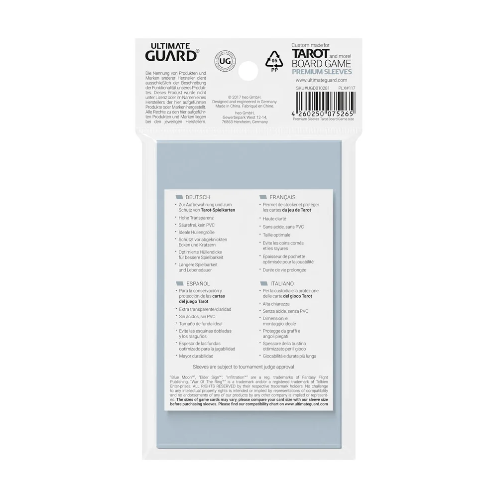 Ultimate Guard Board Game Tarot Sleeves (50) - Image 3