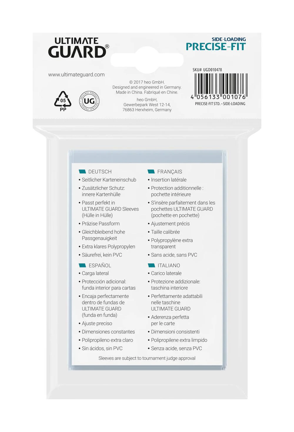 Ultimate Guard Precise Fit Side-Loading Sleeves (100) - Image 3