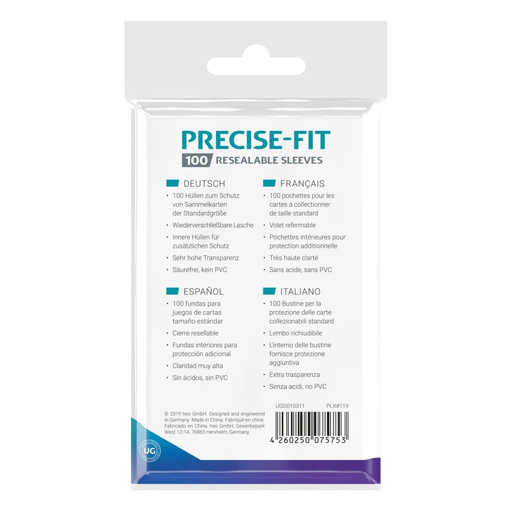 Ultimate Guard Resealable Precise Fit Sleeves (100) - Image 3