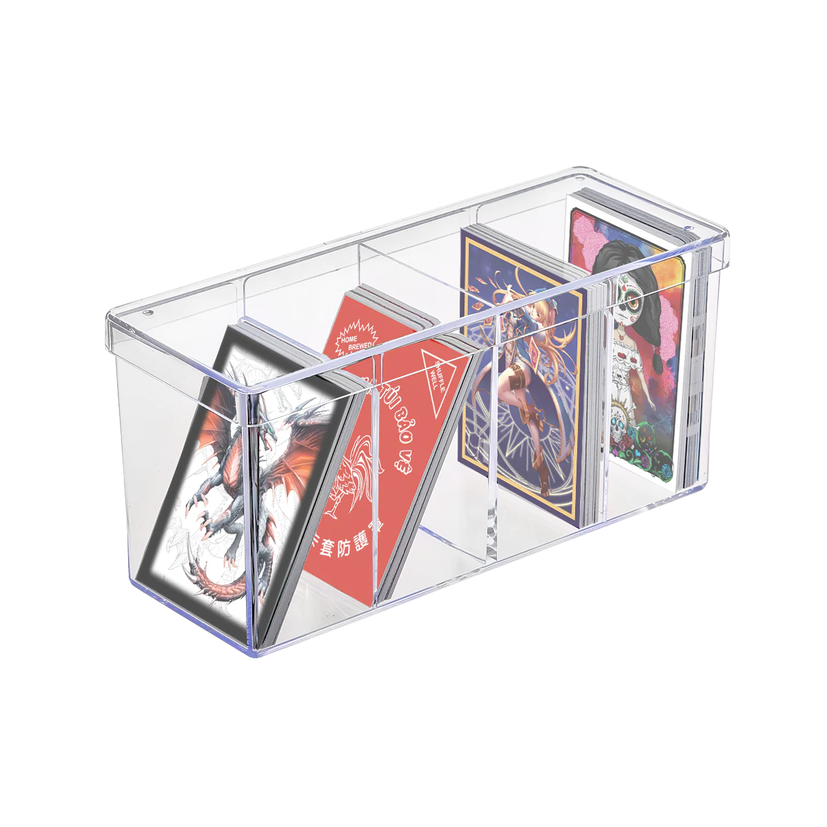 Ultra Pro 4-Compartment Card Storage Box - Clear - Image 2