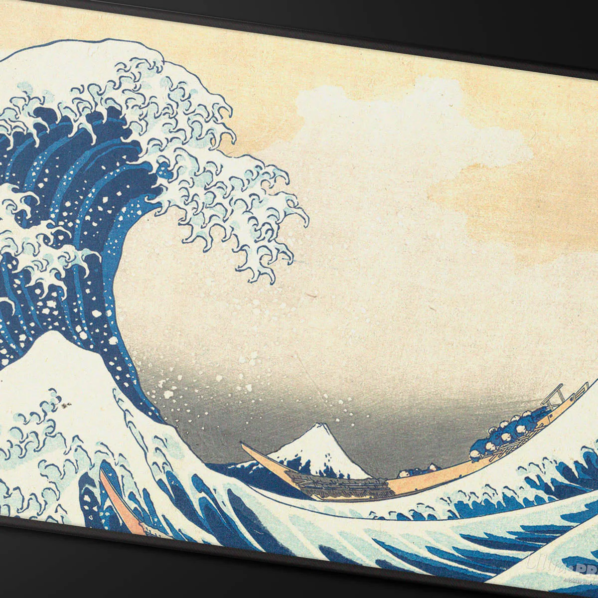 Ultra Pro The Great Wave off Kanagawa Black Stitched Playmat - Image 2
