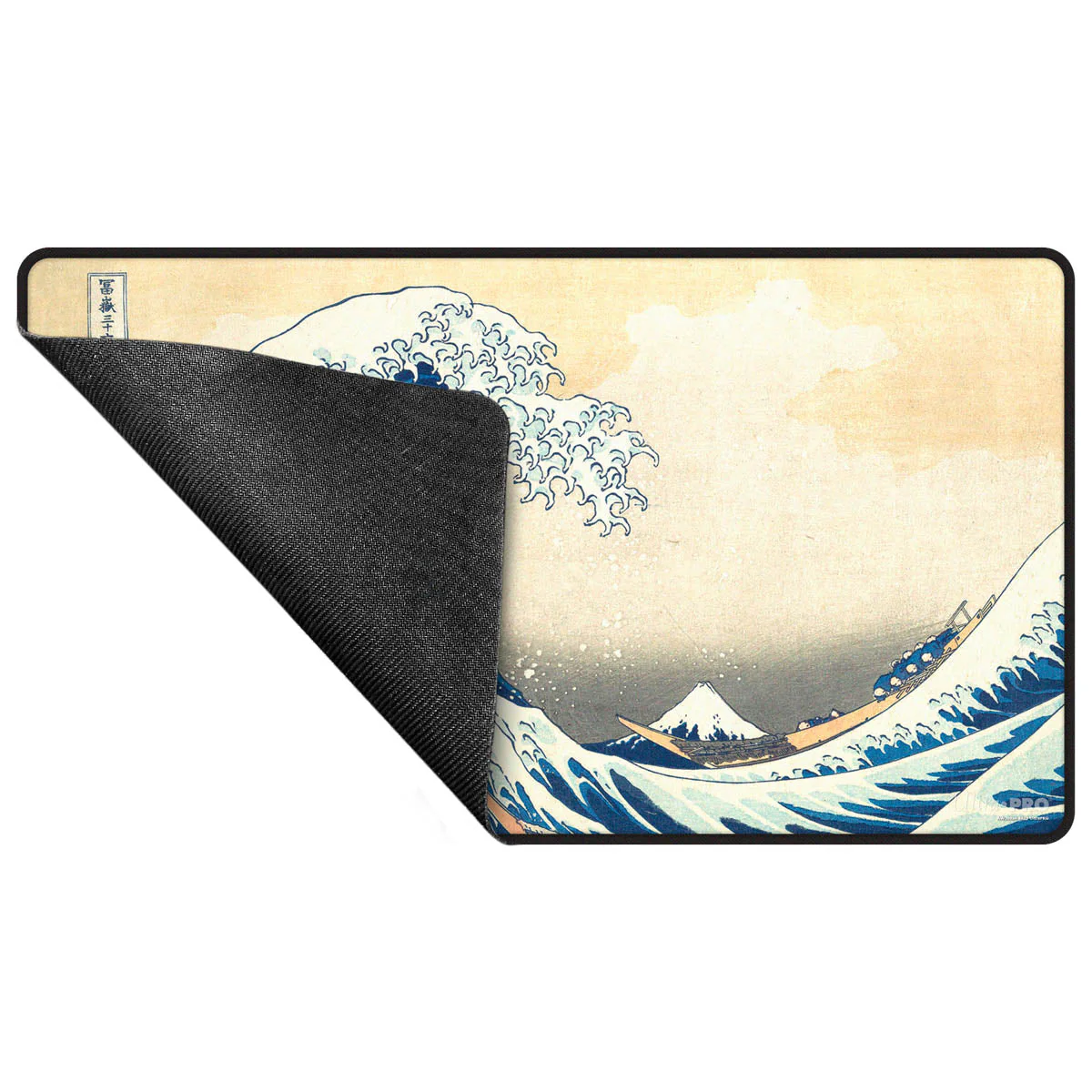 Ultra Pro The Great Wave off Kanagawa Black Stitched Playmat - Image 3