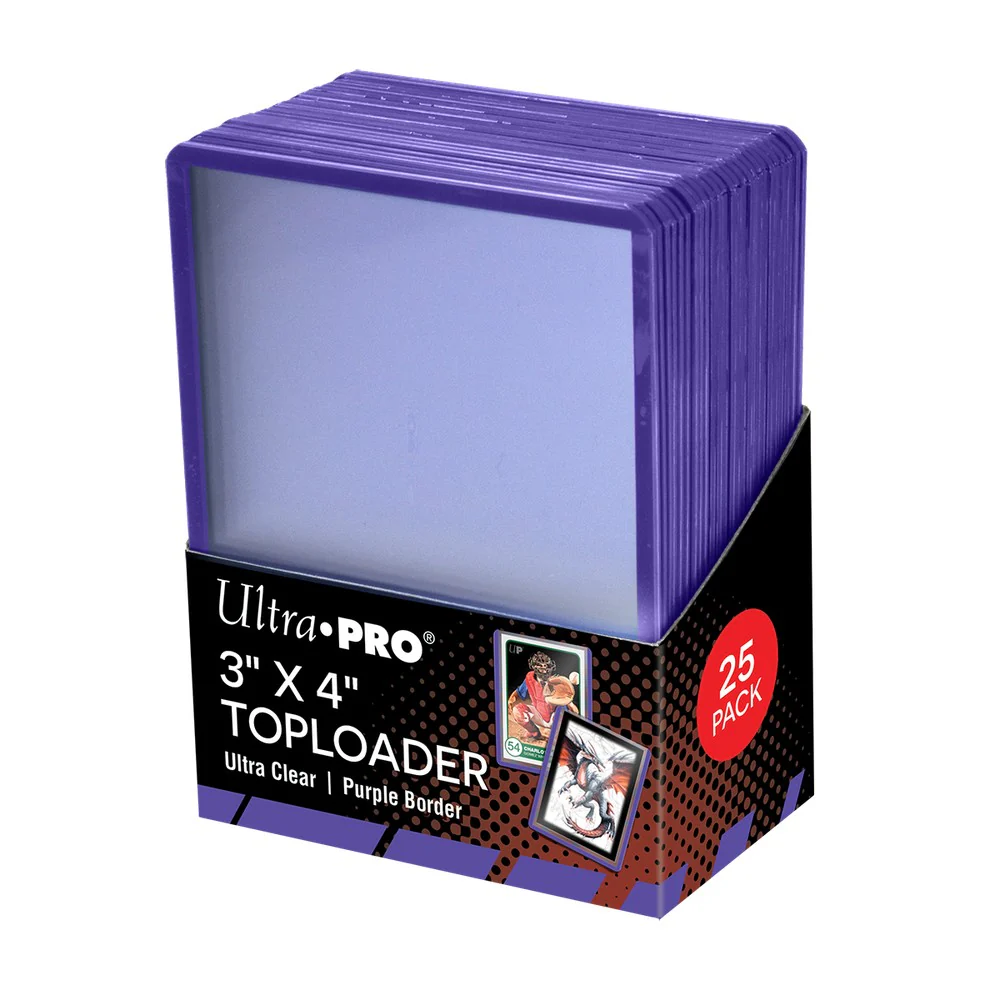 Ultra Pro Standard Toploader Med Farget Kant (25 stk) - Image 4